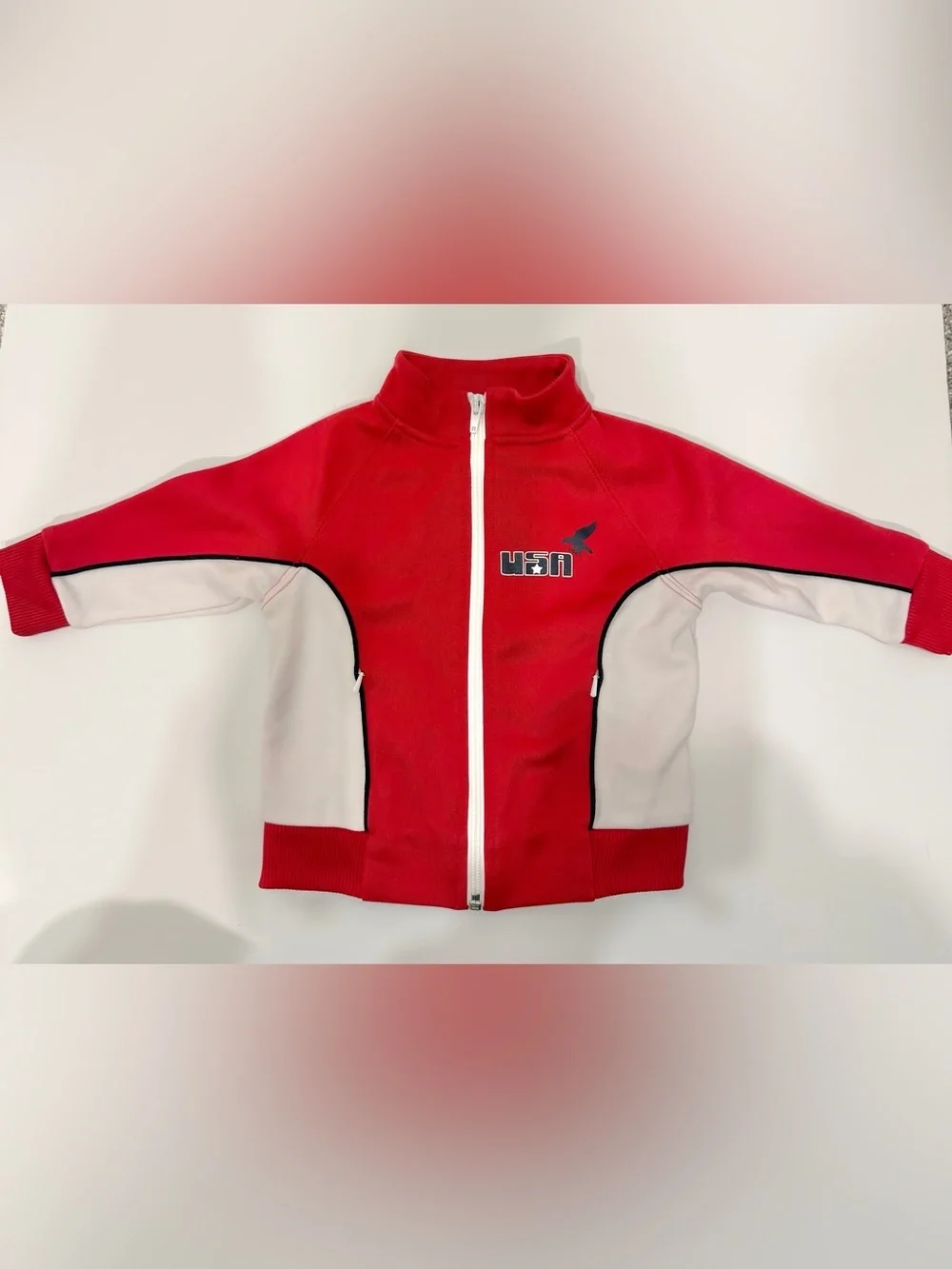 VINTAGE GYMBOREE USA Athletic Toddler Full Zip Jacket